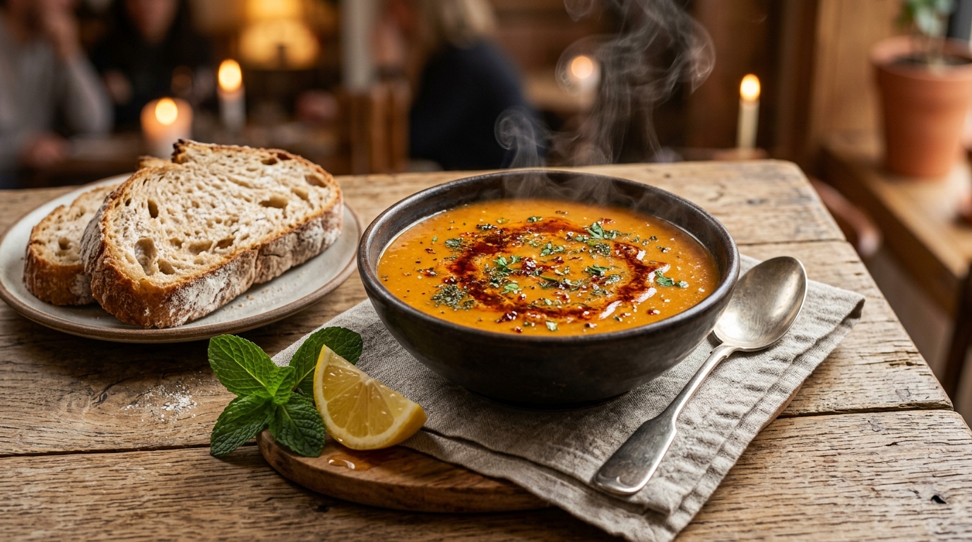 İpeksi Kıvamıyla Gerçek Lokanta Usulü Süzme Mercimek Çorbası