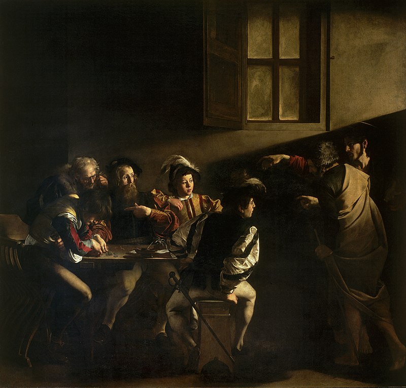 The Calling of Saint Matthew Caravaggo 1599 1600