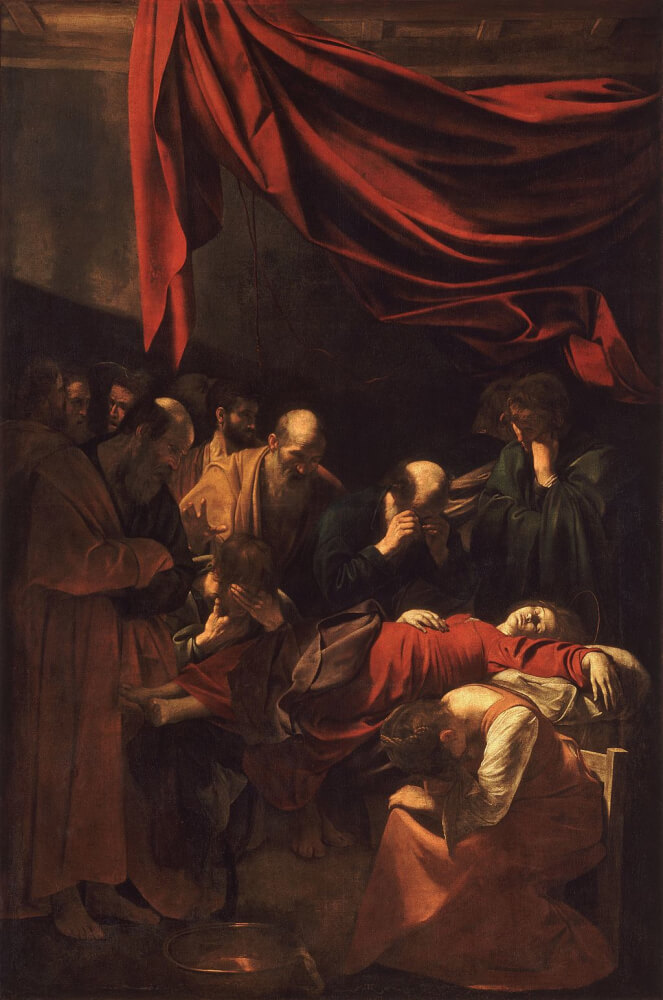 caravaggio death of a virgin louvre orig